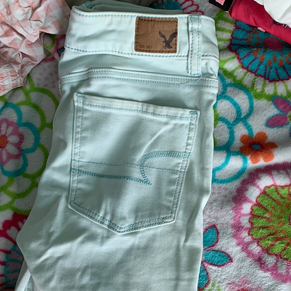 american eagle cropped jeggings